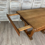 Art Deco oak table with extension 1920