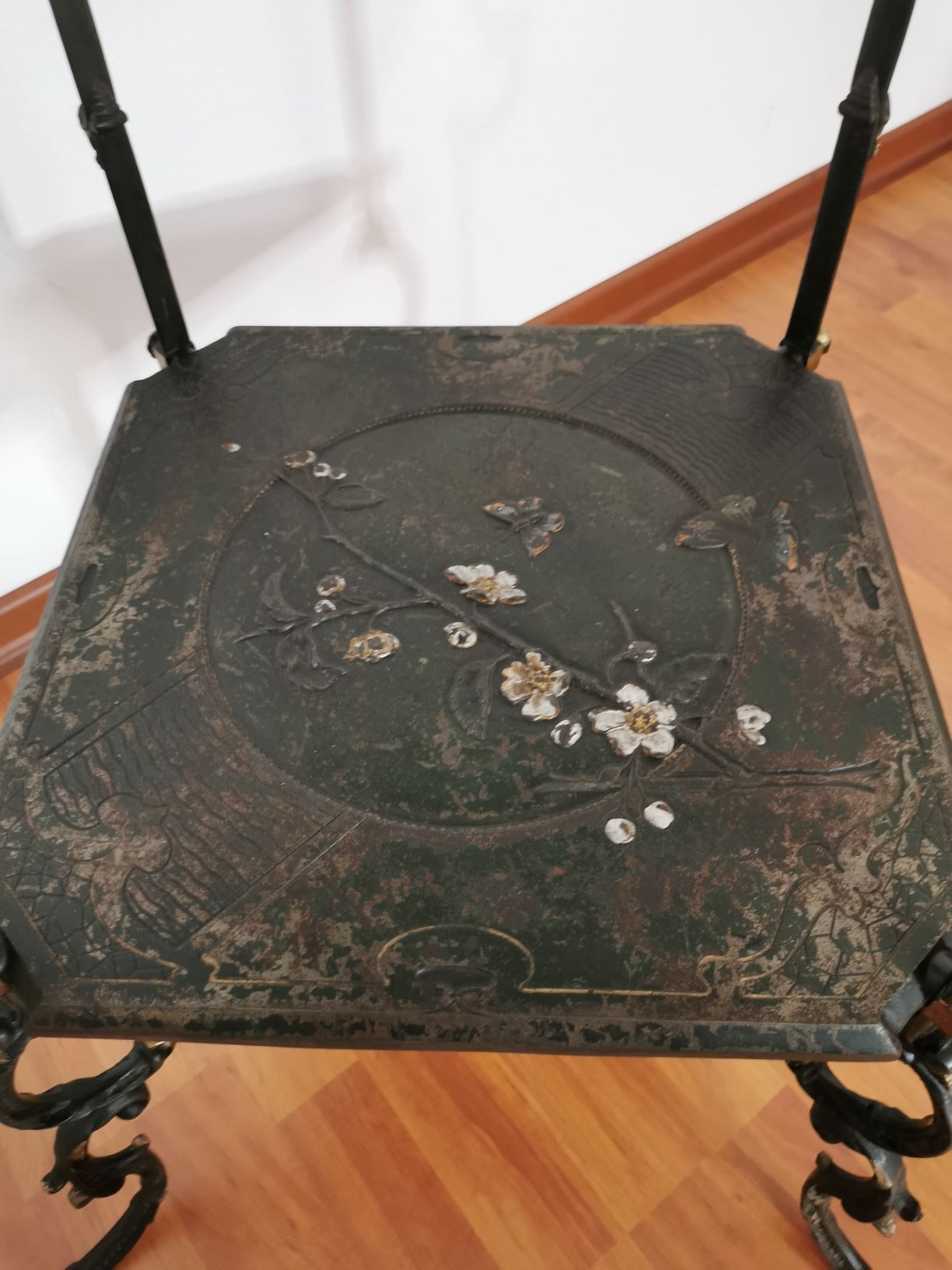 Art Nouveau cast iron Gath's Antique Sellette/Desserte