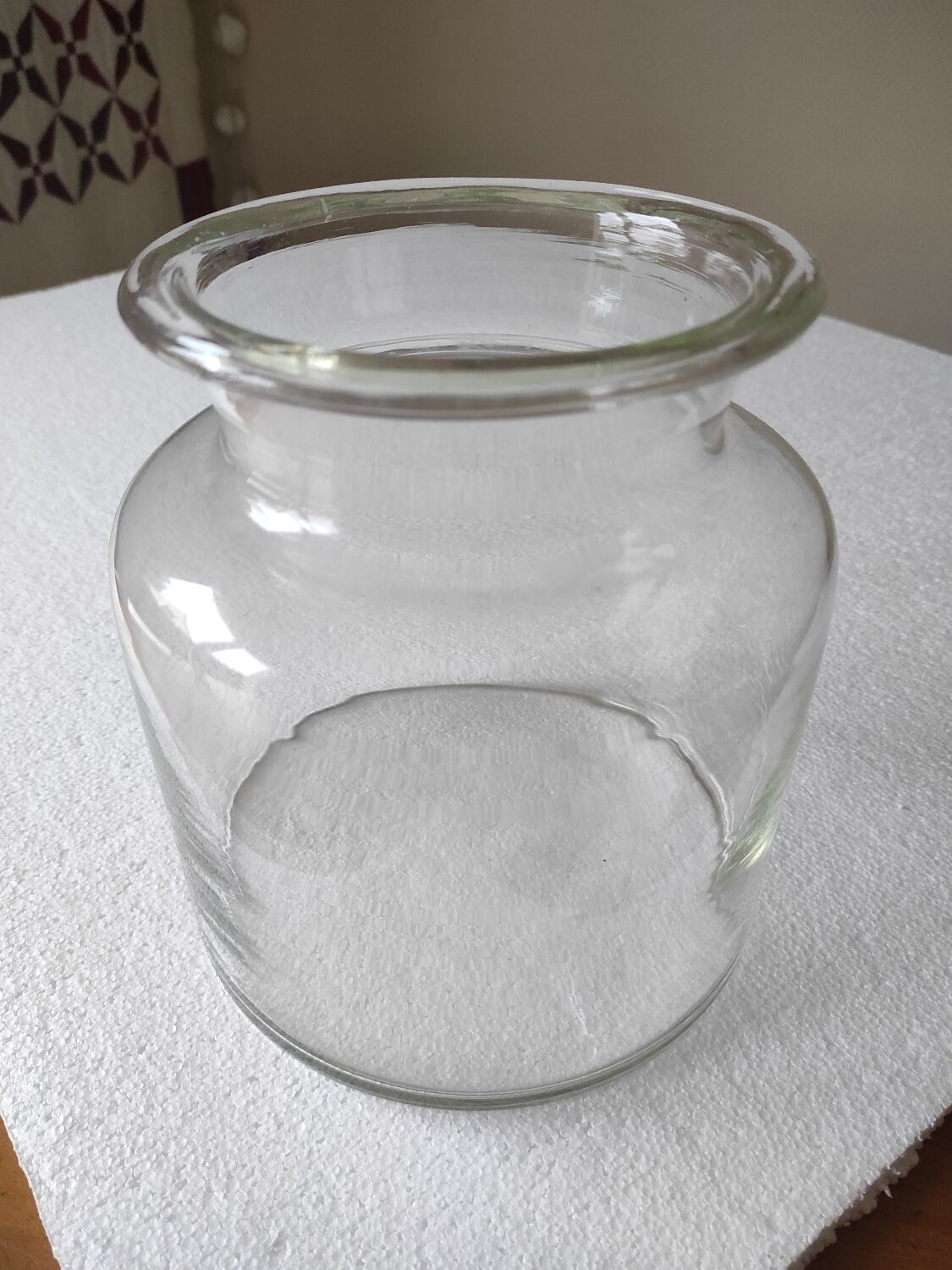 Thick glass vase