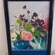 floral vintage signé GCH – bouquet de fleurs, 1993