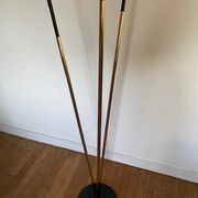 Vintage opaline tripod floor lamp