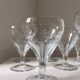 Ensemble de 10 verres vin cristal facette Saint Louis