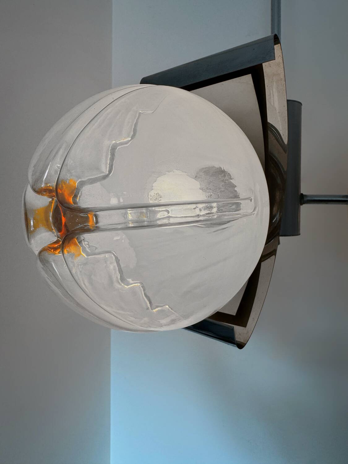 Lustre design Space Age style Mazzega années 70