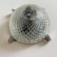 Pair of chrome-plated glass sconces