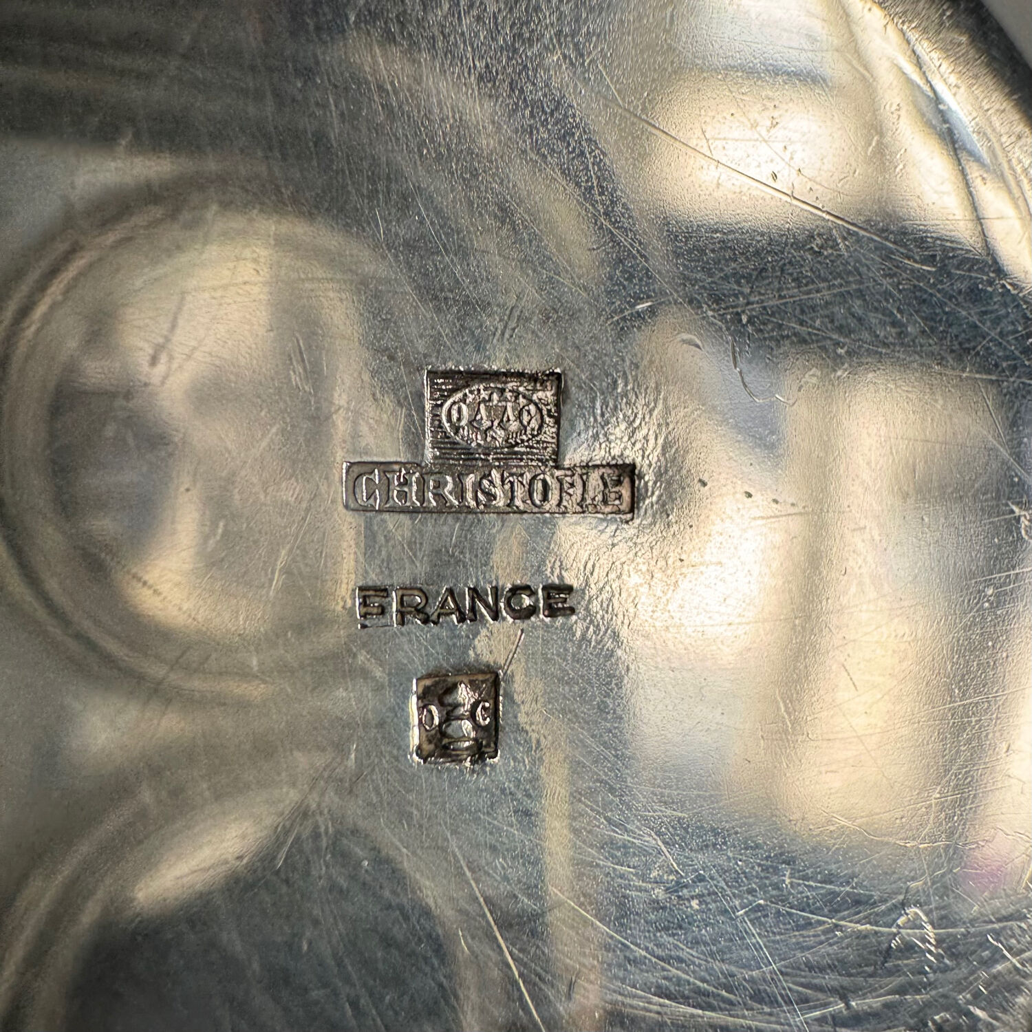 Elegant silver-plated metal cup | Christofle