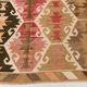 Grand tapis kilim turc vintage, décor bohème multicolore, 289x381 cm