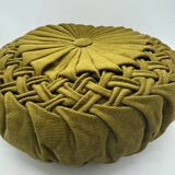 Vintage velvet round cushion