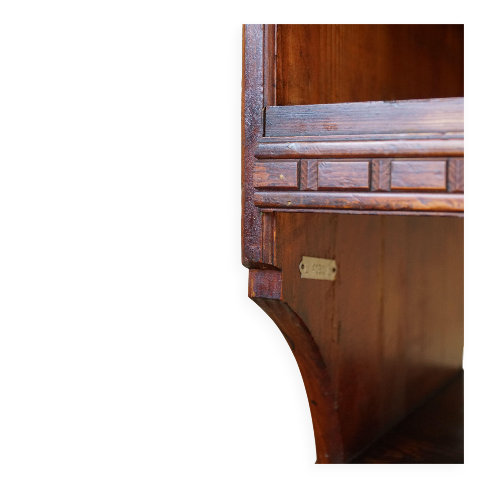 Martin Nyrop Library by Rud. Rasmussen in Oregon pine, Danish Modern, 1905