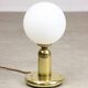 Vintage Italian Brass & Opaline Table Lamp, 1970s
