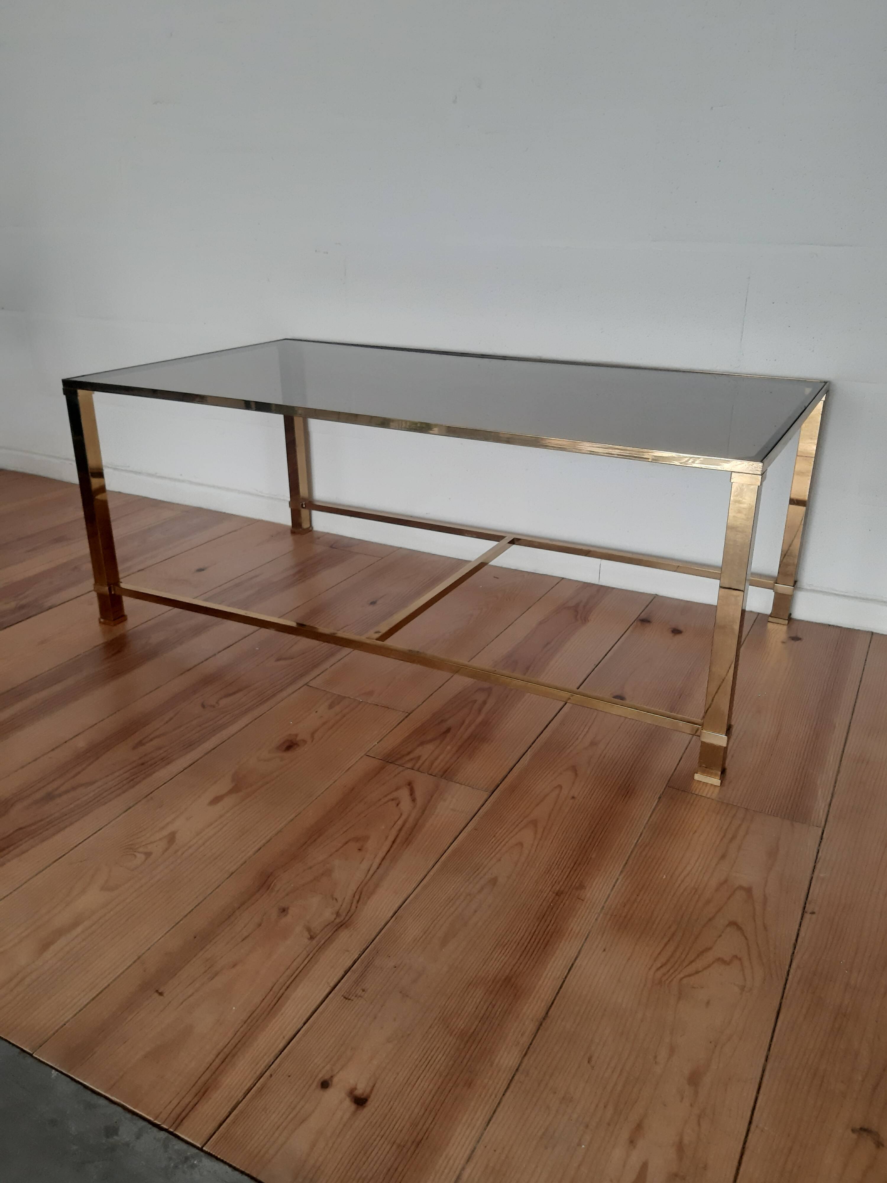 Brass coffee table