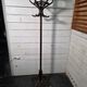 Curved antique wooden parrot