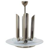 Art Deco Bauhaus Chrome Pendant, 1930s