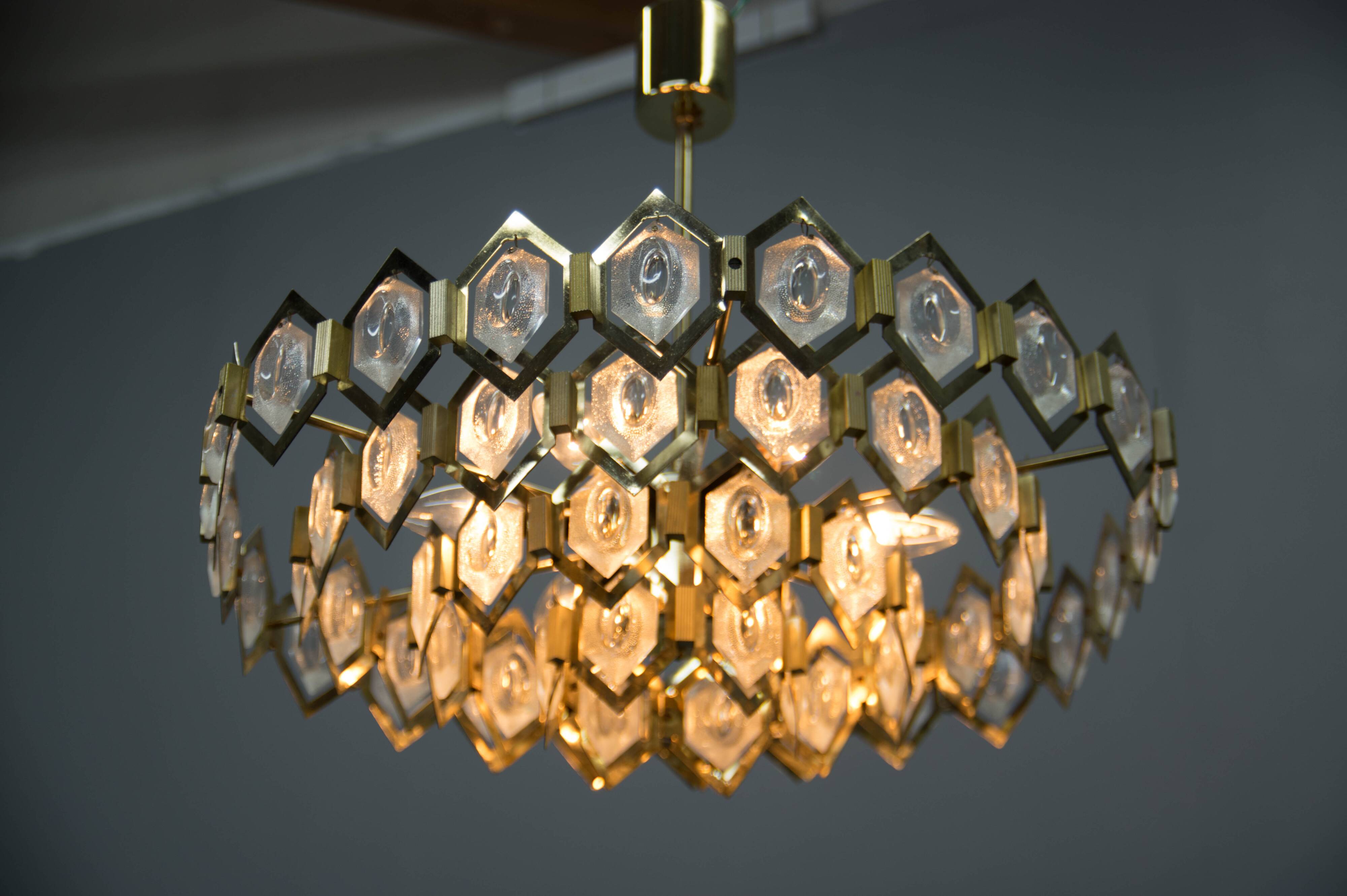 Midcentury Chandelier Designed by Bejvl for Kamenicky Senov, 1960s