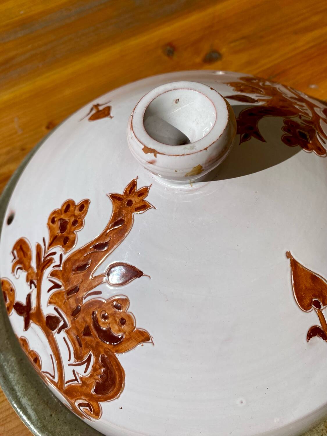 Handmade ceramic cheese bell