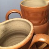 Duo of sandstone jugs