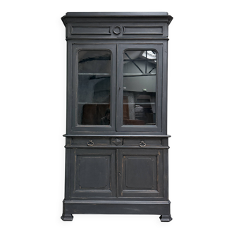 Louis-Philippe style black patina sideboard (restored)