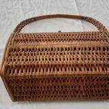 70s wicker handbag