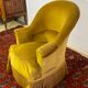 Toad armchair style Napoleon III Mustard