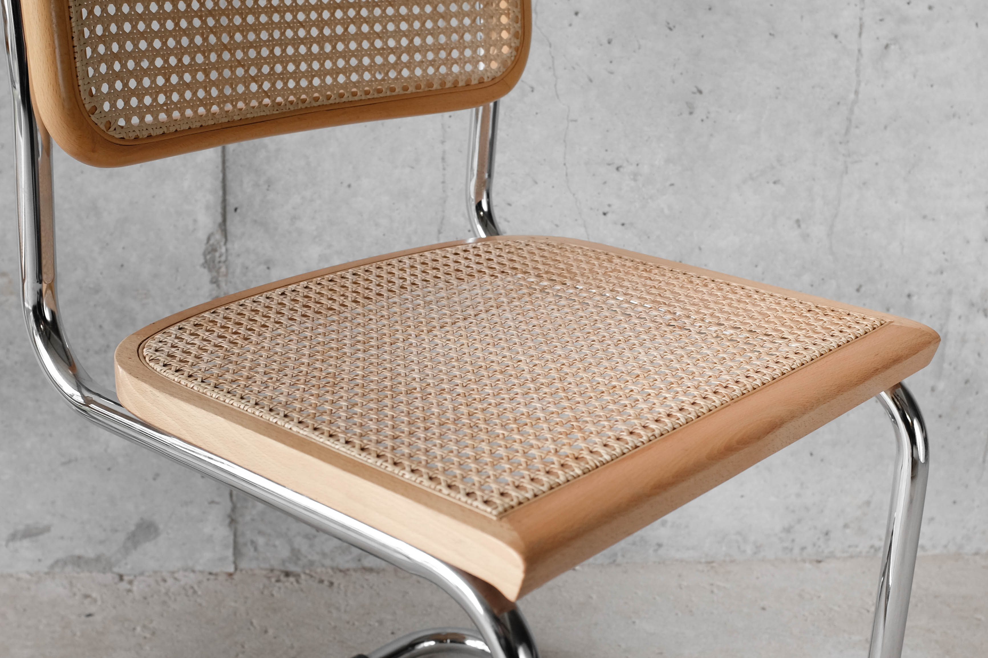 Pair of cesca chairs B32 by Marcel Breuer