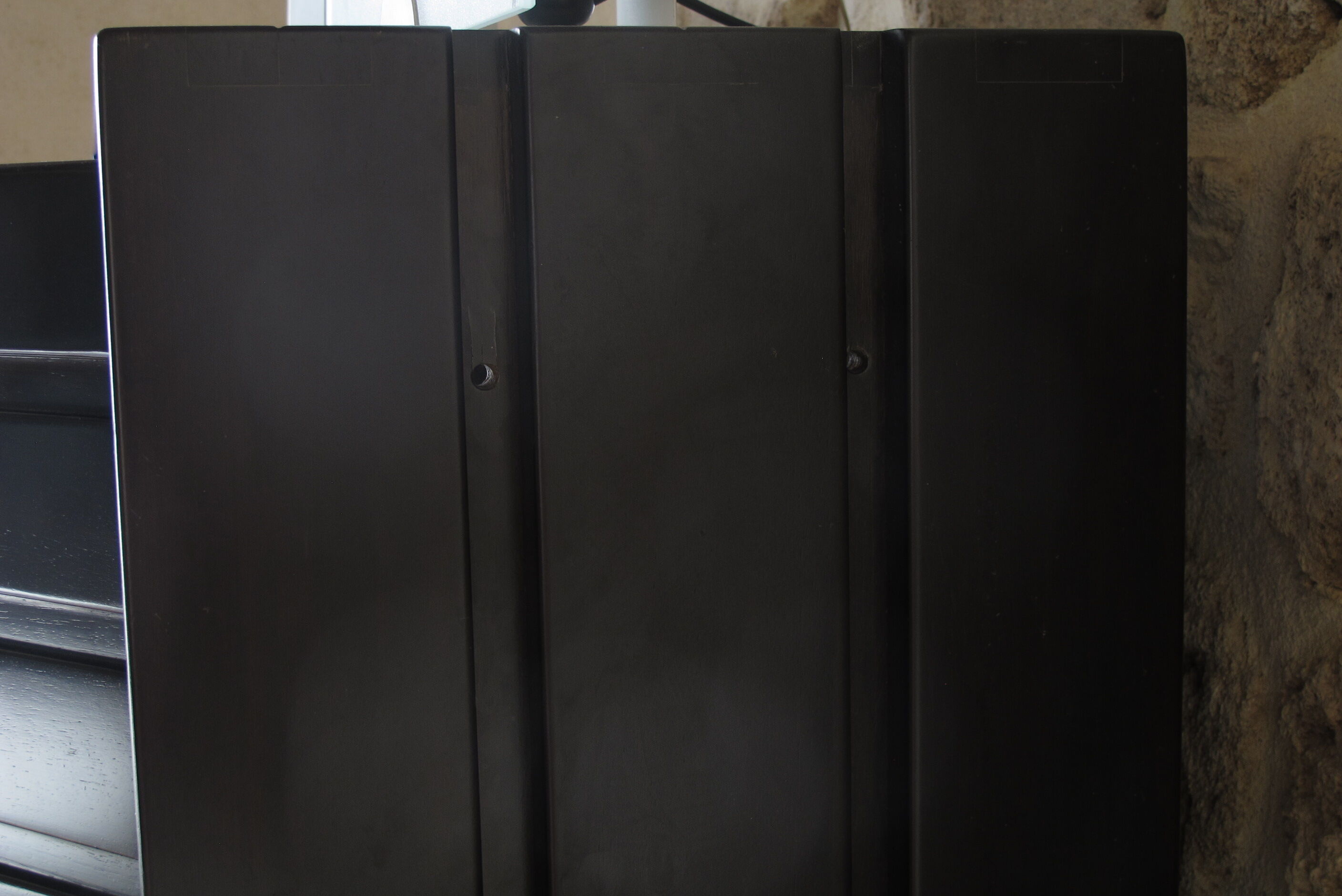 Solid two-door iroko bar furniture