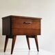 Vintage side table with compass legs