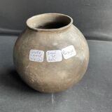 Vase boule – Grès émaillé irisé – Colette Biquand de 1991