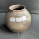 Vase boule – Grès émaillé irisé – Colette Biquand de 1991
