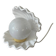 Lampe  coquillage céramique et opaline 70´s