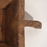 Antique solid wood tray with handle (c.1900) #8