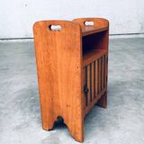 Amsterdam School Bedside Cabinet, Netherlands, 1920s