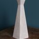 Ceramic candlestick with crackled glaze and gilding, Art Deco