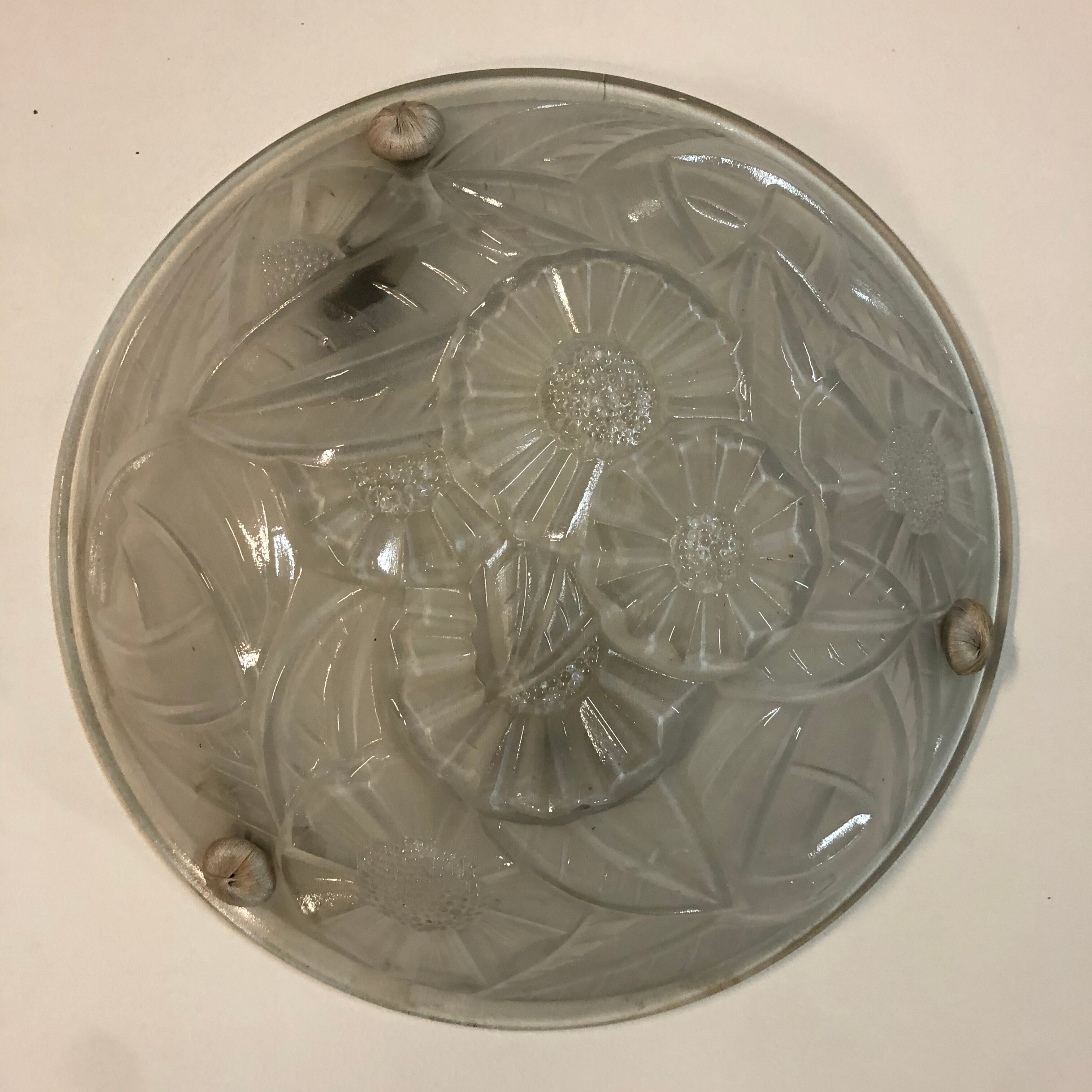 Degué's moulded glass ceiling light