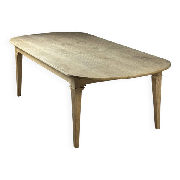 Table de monastère ovale 250 cm en chêne
