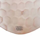 Paire d'appliques modernes en verre de Murano rose clair