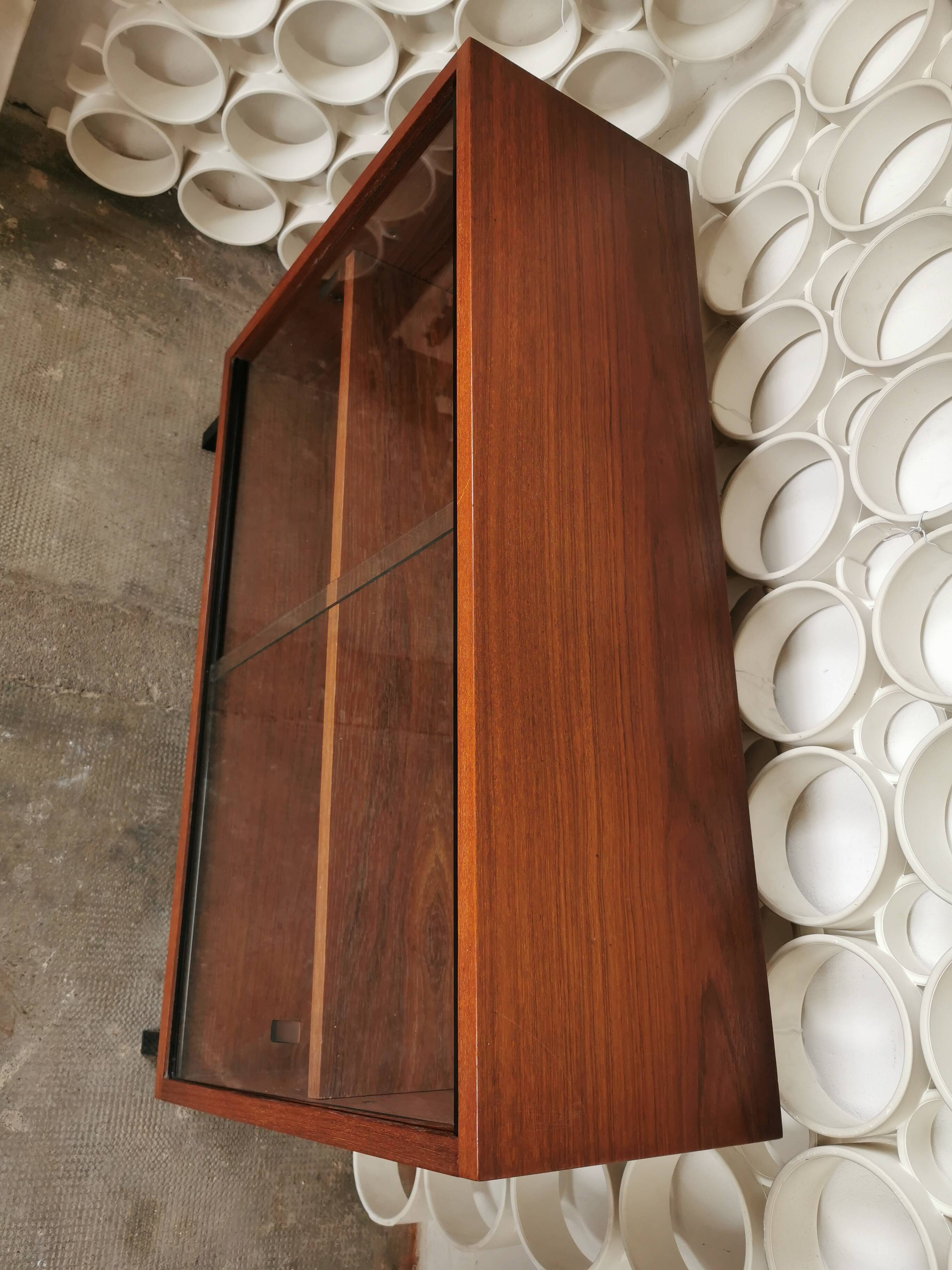 Narrow glass shelf from the 1960s