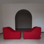 Pair of chromatic swivel armchairs by Kwok Hoi Chan, Steiner