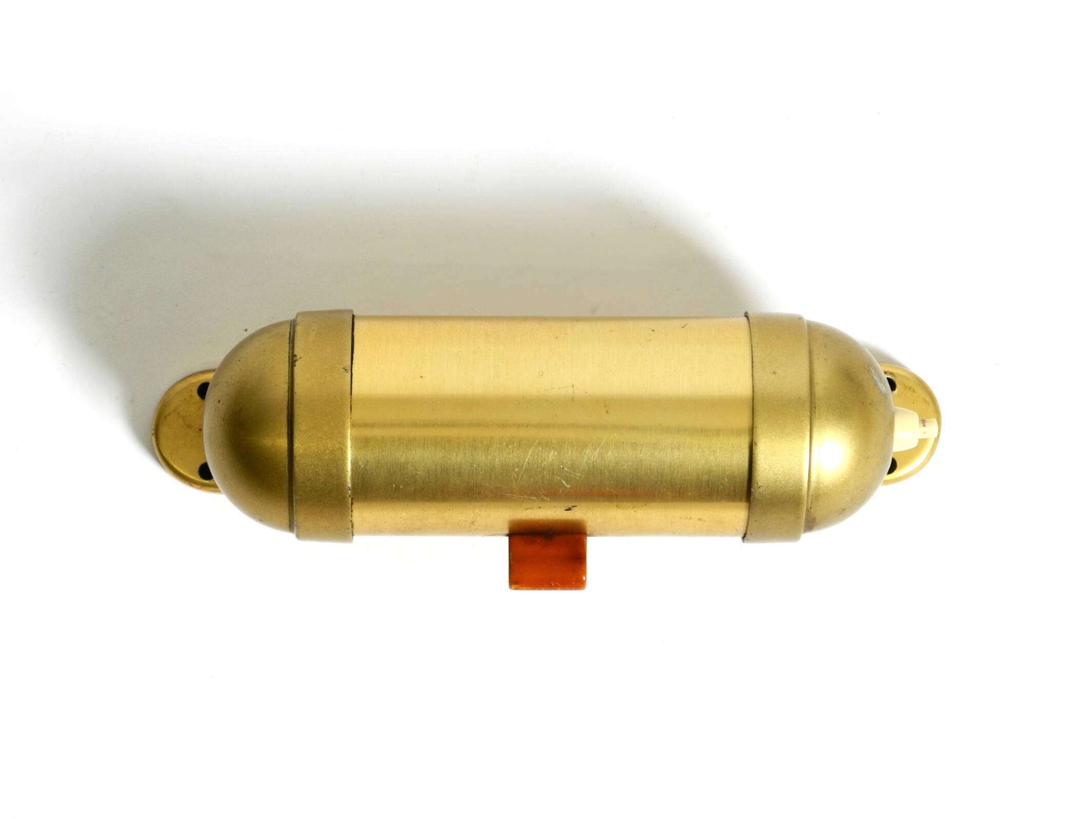 Original 1930s cabin submarine wall lamp in streamlined design