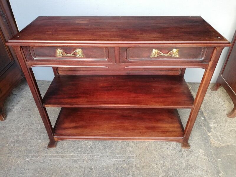 Georges Nowak console art nouveau 1900 mahogany