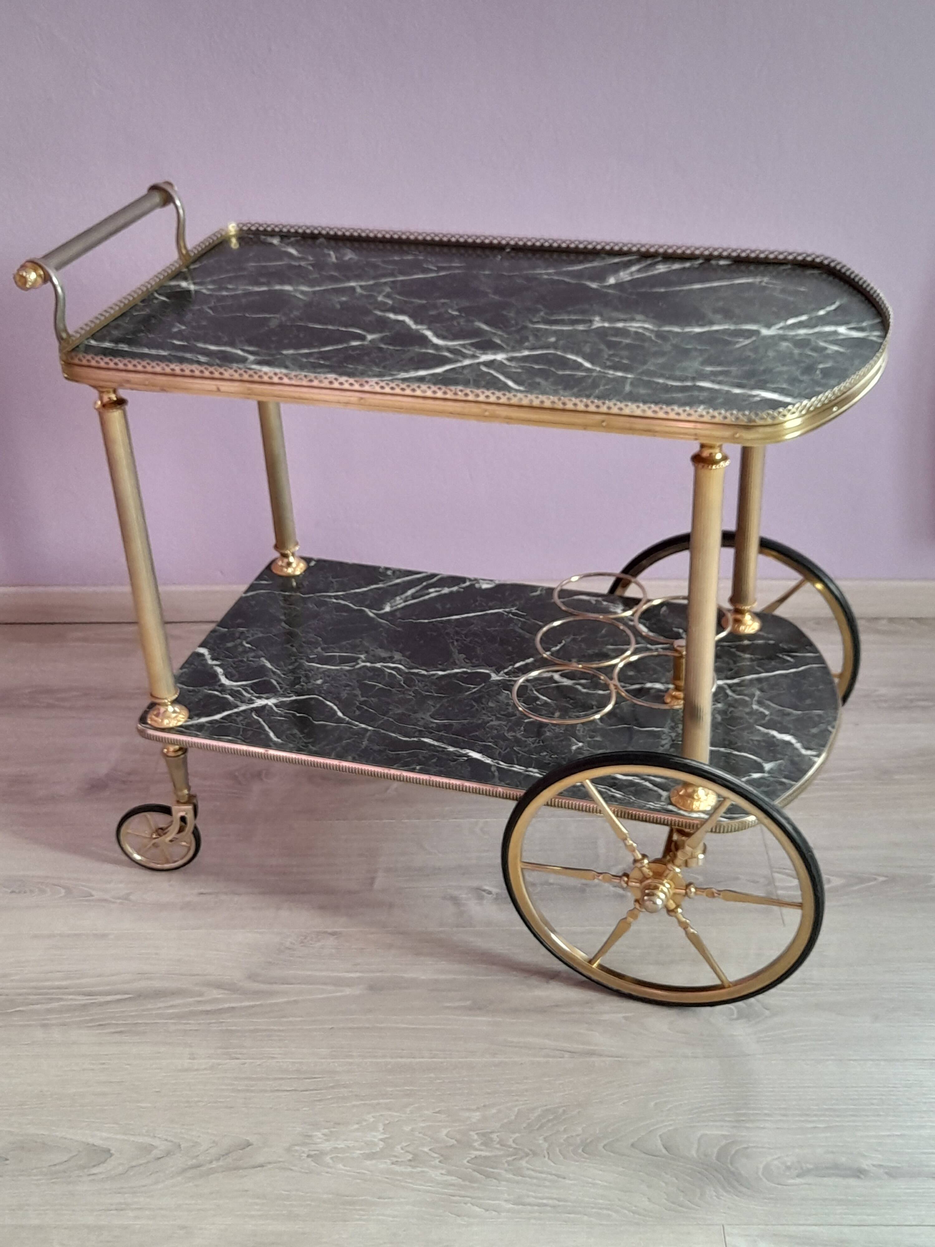 Vintage rolling trolley. Year 1960