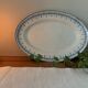 Old oval dish in earthenware by Gien, Byzantium model