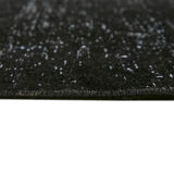 Hand-knotted persian overdyed 1970s 291 cm x 400 cm black wool carpet