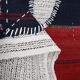 Hand Woven Tribal Wall Hangin, Boho Textile Art, 103x106 Cm