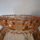 Polished glass ashtray pink blush