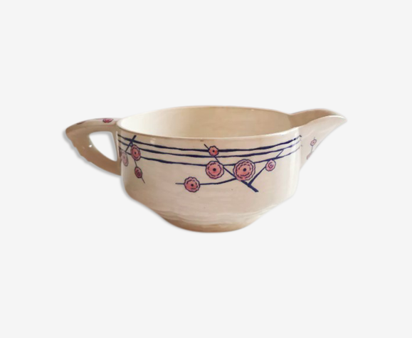 Saucière en faïence HBCM hippolyte Boulenger Creil & Montereau
