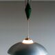 Nordiska Kompaniet adjustable pendant lamp, aluminium and porcelain, 1950