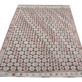Handwoven antique turkish kilim rug 142x235cm