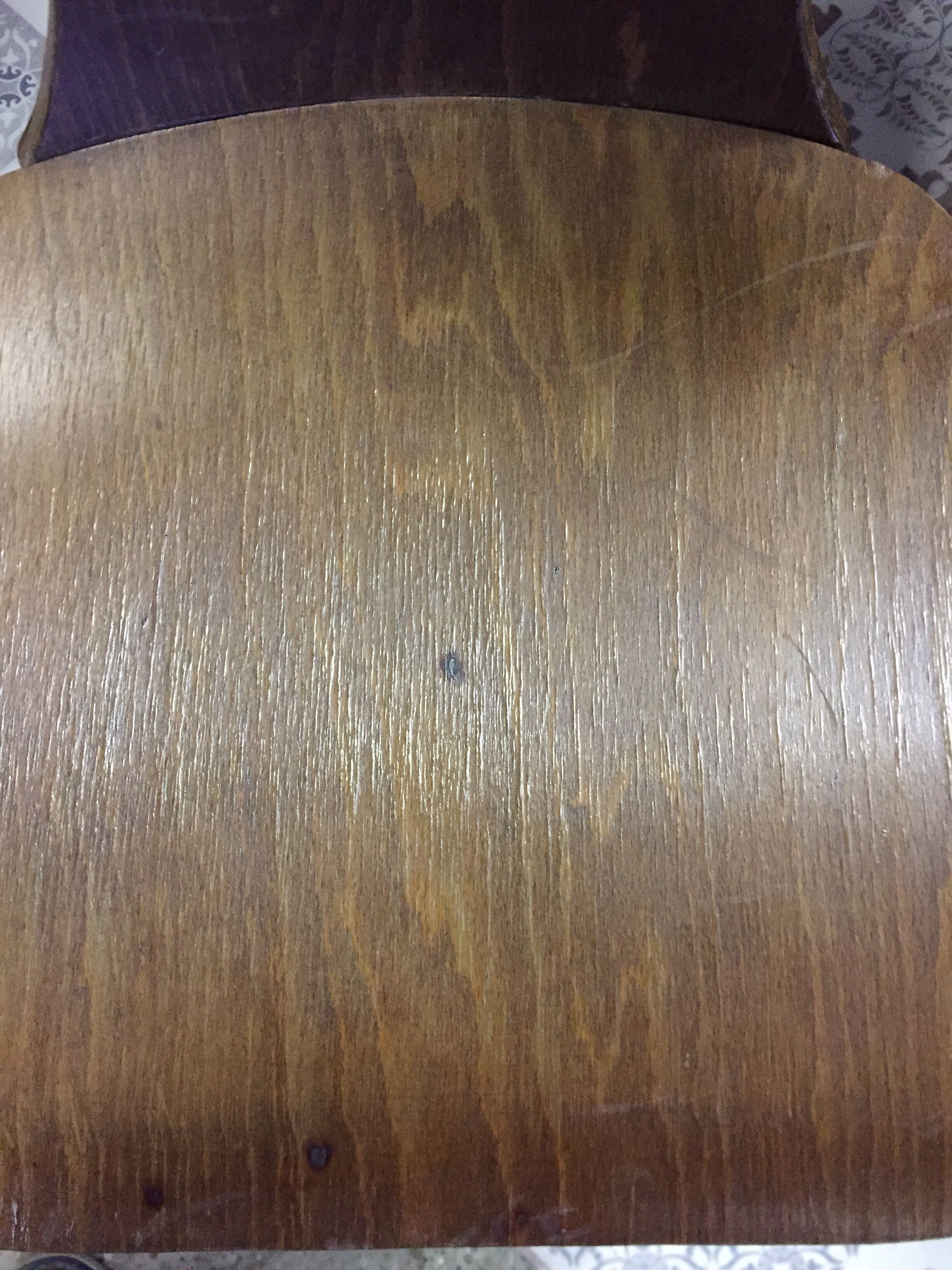 Chaise bistrot Baumann en hêtre années 50