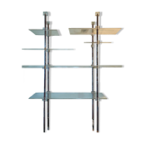 Modernist steel shelf and Altuglas