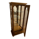 Solid display cabinet with 1 drawer