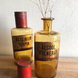 Old pharmacy bottle/jar "Alcohol Vulnerar" brown glass